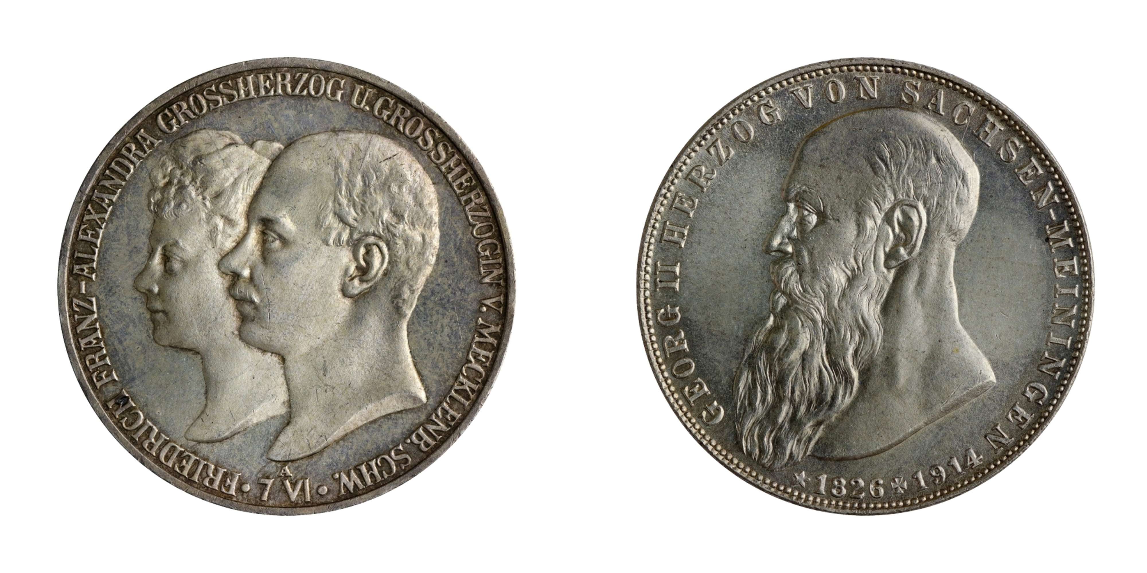 Das Deutsche Kaiserreich lädt dazu ein, die Geschichte der eigenen Heimat zu erkunden - beispielsweise mit Münzen aus Mecklenburg-Schwerin oder Sachsen-Meiningen.